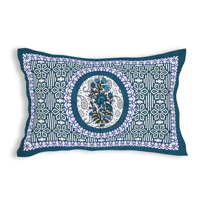 Jaipur Sanganeri Cotton Single Bedsheet with Pillow Cover (Buy 1 Get 1 Free)