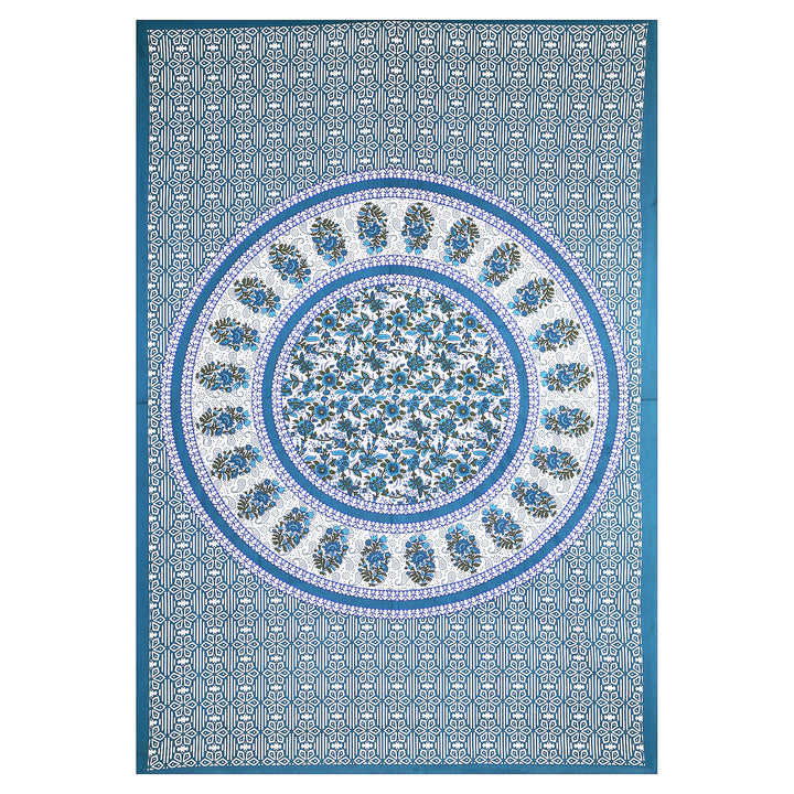 Jaipur Sanganeri Cotton Single Bedsheet with Pillow Cover (Buy 1 Get 1 Free)
