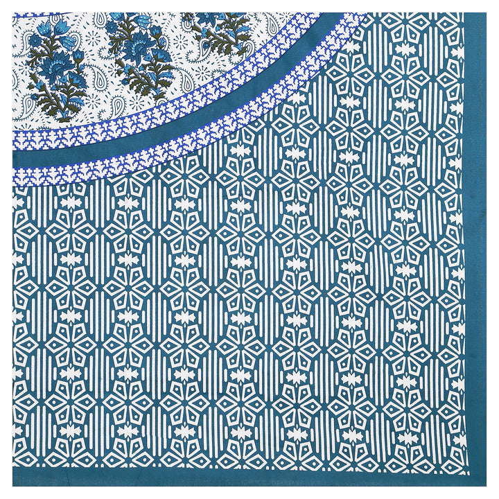 Jaipur Sanganeri Cotton Single Bedsheet with Pillow Cover (Buy 1 Get 1 Free)