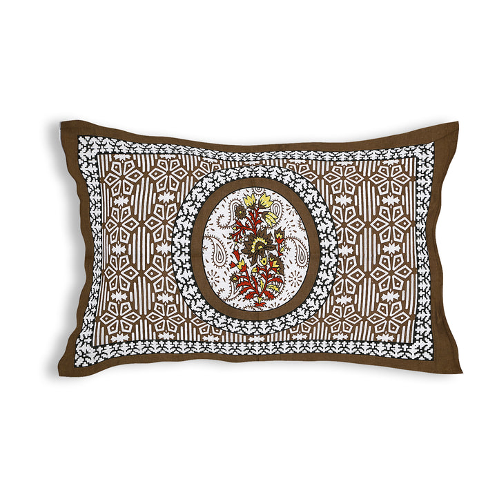 Jaipur Sanganeri Cotton Single Bedsheet with Pillow Cover (Buy 1 Get 1 Free)