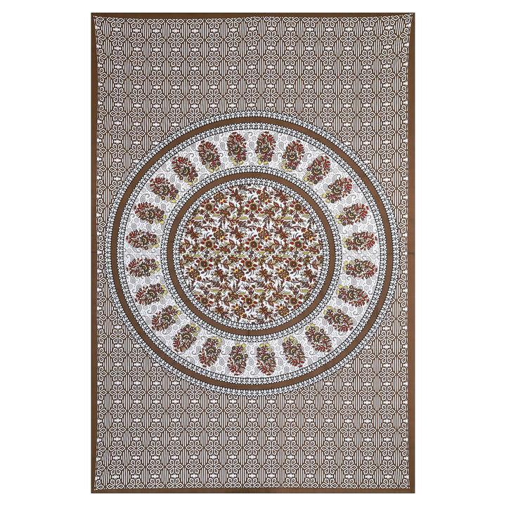 Jaipur Sanganeri Cotton Single Bedsheet with Pillow Cover (Buy 1 Get 1 Free)