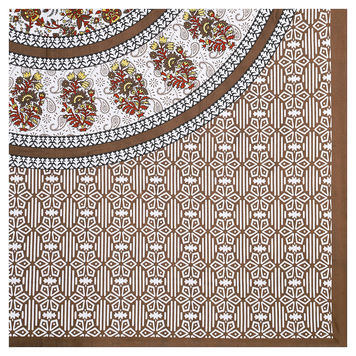 Jaipur Sanganeri Cotton Single Bedsheet with Pillow Cover (Buy 1 Get 1 Free)