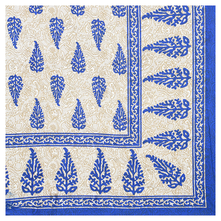 Jaipur Sanganeri Cotton Single Bedsheet with Pillow Cover (Buy 1 Get 1 Free)