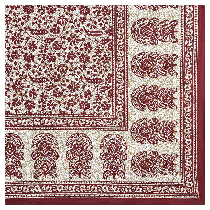 Jaipur Sanganeri Cotton Single Bedsheet with Pillow Cover (Buy 1 Get 1 Free)