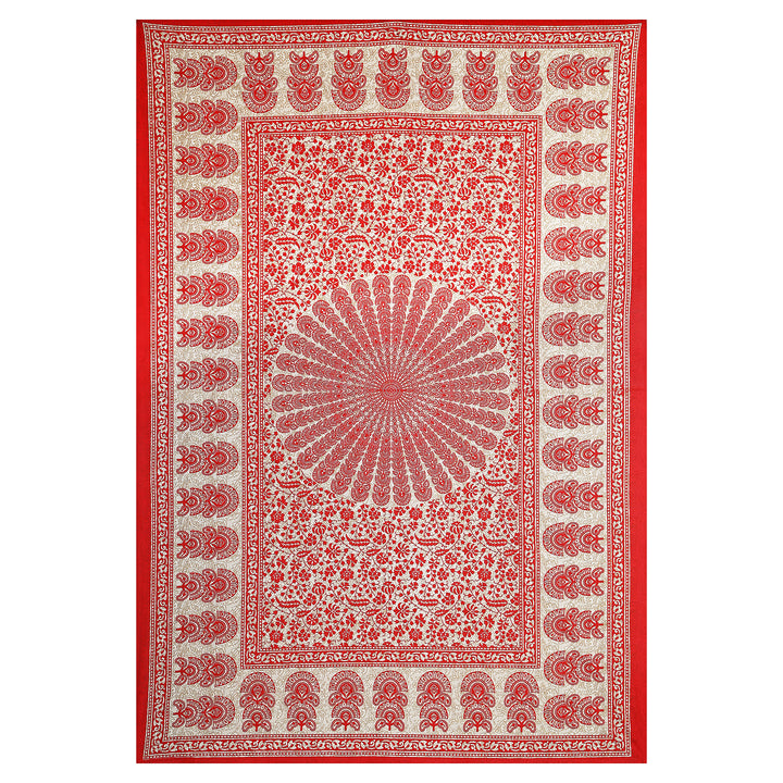 Jaipur Sanganeri Cotton Single Bedsheet with Pillow Cover (Buy 1 Get 1 Free)