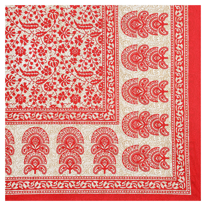 Jaipur Sanganeri Cotton Single Bedsheet with Pillow Cover (Buy 1 Get 1 Free)
