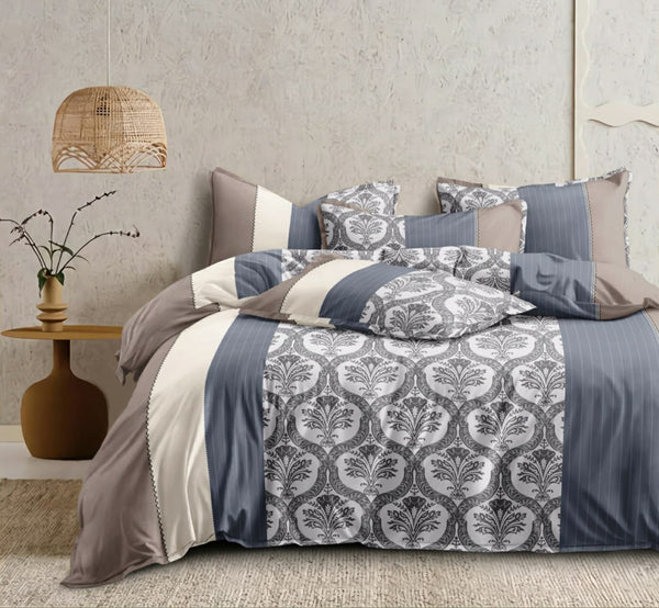Jaipuri Rome Micro Collection King Size Bookfold Bedsheet Gift Pack 108x108 with 2 Pillow Covers - Jaipuri Vibes
