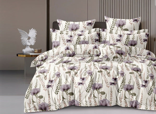 Jaipuri Rome Micro Collection King Size Bookfold Bedsheet Gift Pack 108x108 with 2 Pillow Covers - Jaipuri Vibes