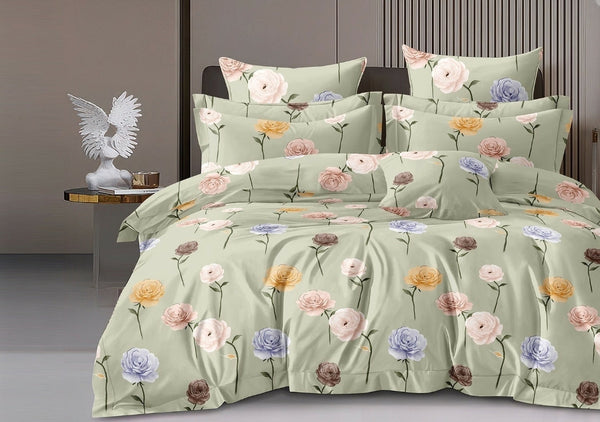 Jaipuri Rome Micro Collection King Size Bookfold Bedsheet Gift Pack 108x108 with 2 Pillow Covers - Jaipuri Vibes