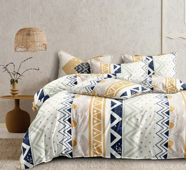 Jaipuri Rome Micro Collection King Size Bookfold Bedsheet Gift Pack 108x108 with 2 Pillow Covers - Jaipuri Vibes