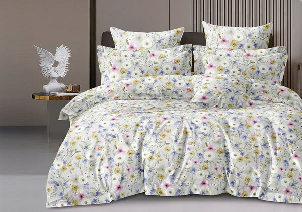 Jaipuri Rome Micro Collection King Size Bookfold Bedsheet Gift Pack 108x108 with 2 Pillow Covers - Jaipuri Vibes