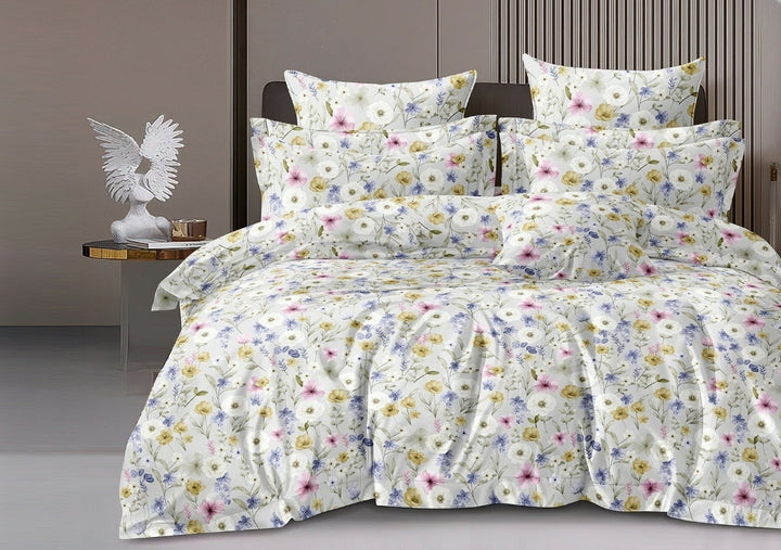 Jaipuri Rome Micro Collection King Size Bookfold Bedsheet Gift Pack 108x108 with 2 Pillow Covers - Jaipuri Vibes