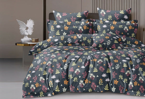 Jaipuri Rome Micro Collection King Size Bookfold Bedsheet Gift Pack 108x108 with 2 Pillow Covers - Jaipuri Vibes