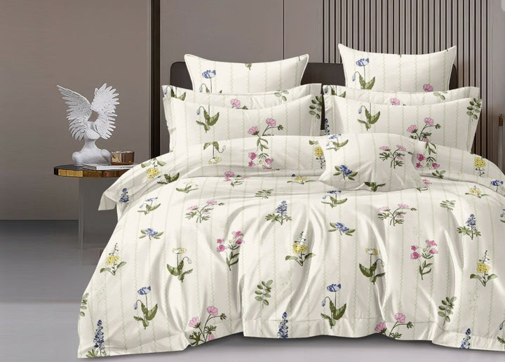 Jaipuri Rome Micro Collection King Size Bookfold Bedsheet Gift Pack 108x108 with 2 Pillow Covers - Jaipuri Vibes
