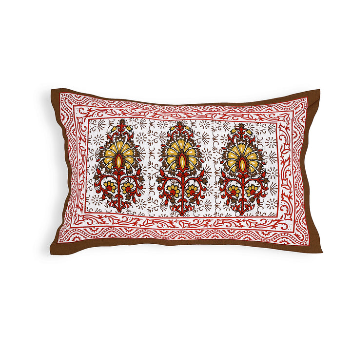Jaipur Sanganeri Cotton Single Bedsheet with Pillow Cover (Buy 1 Get 1 Free)