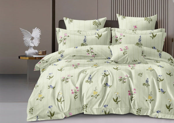 Jaipuri Rome Micro Collection King Size Bookfold Bedsheet Gift Pack 108x108 with 2 Pillow Covers - Jaipuri Vibes