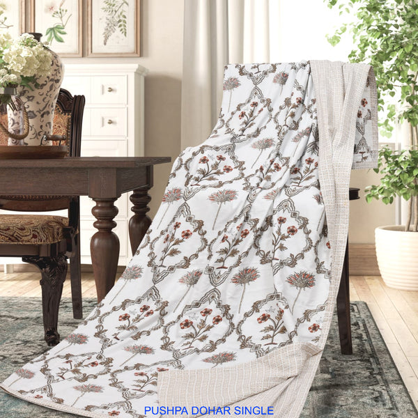 Premium Cotton Single Bed Dohar – Pack of 2 | Soft & Lightweight Comforter