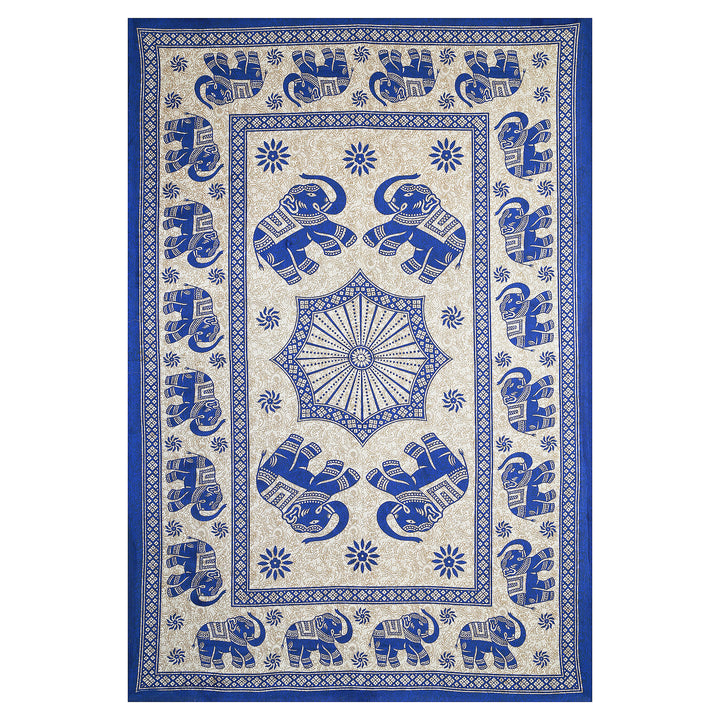 Jaipur Sanganeri Cotton Single Bedsheet with Pillow Cover (Buy 1 Get 1 Free)