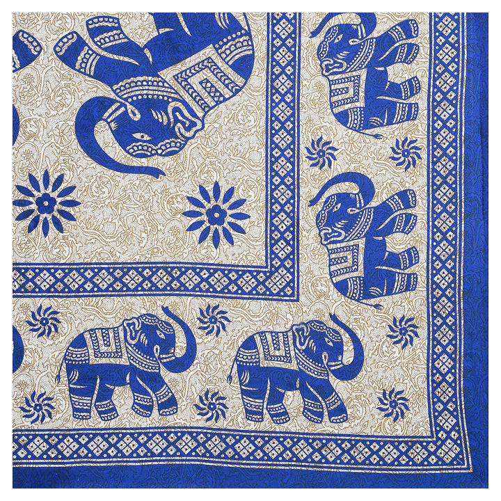 Jaipur Sanganeri Cotton Single Bedsheet with Pillow Cover (Buy 1 Get 1 Free)