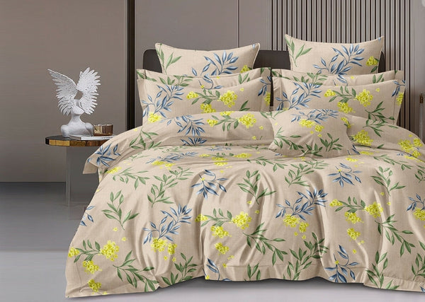 Jaipuri Rome Micro Collection King Size Bookfold Bedsheet Gift Pack 108x108 with 2 Pillow Covers - Jaipuri Vibes