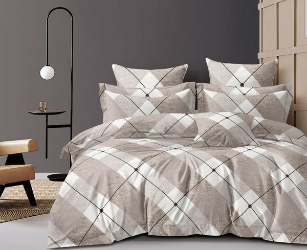 Jaipuri Rome Micro Collection King Size Bookfold Bedsheet Gift Pack 108x108 with 2 Pillow Covers - Jaipuri Vibes