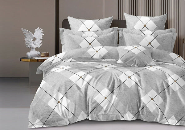 Jaipuri Rome Micro Collection King Size Bookfold Bedsheet Gift Pack 108x108 with 2 Pillow Covers - Jaipuri Vibes