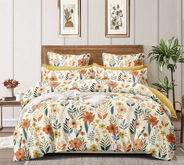 Jaipuri Rome Micro Collection King Size Bookfold Bedsheet Gift Pack 108x108 with 2 Pillow Covers - Jaipuri Vibes