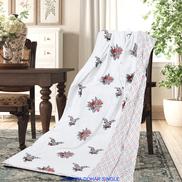 Premium Cotton Single Bed Dohar – Pack of 2 | Soft & Lightweight Comforter