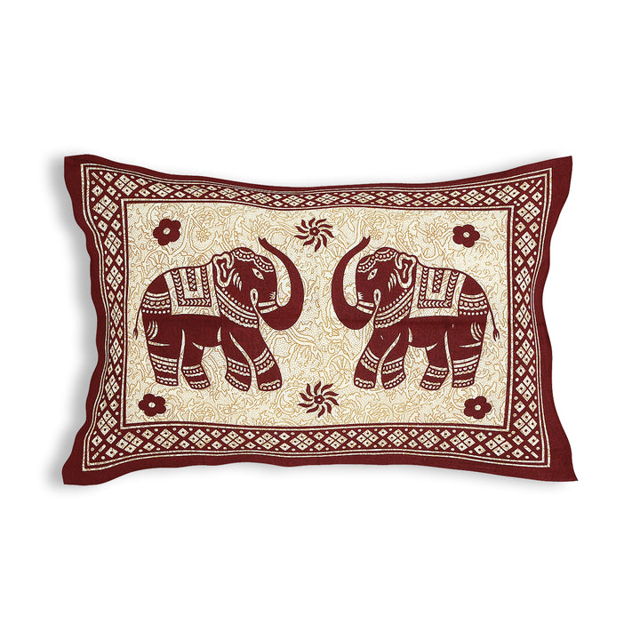 Jaipur Sanganeri Cotton Single Bedsheet with Pillow Cover (Buy 1 Get 1 Free)