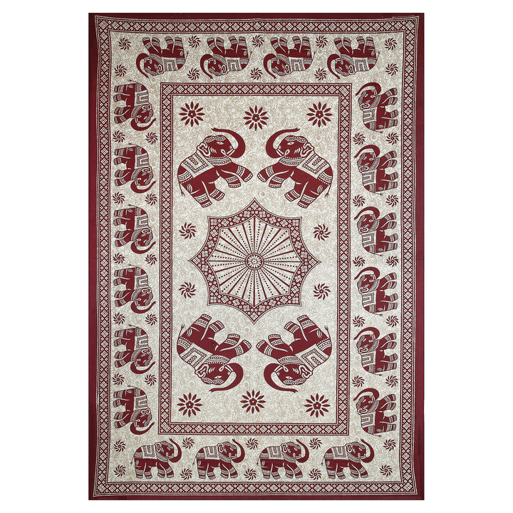 Jaipur Sanganeri Cotton Single Bedsheet with Pillow Cover (Buy 1 Get 1 Free)