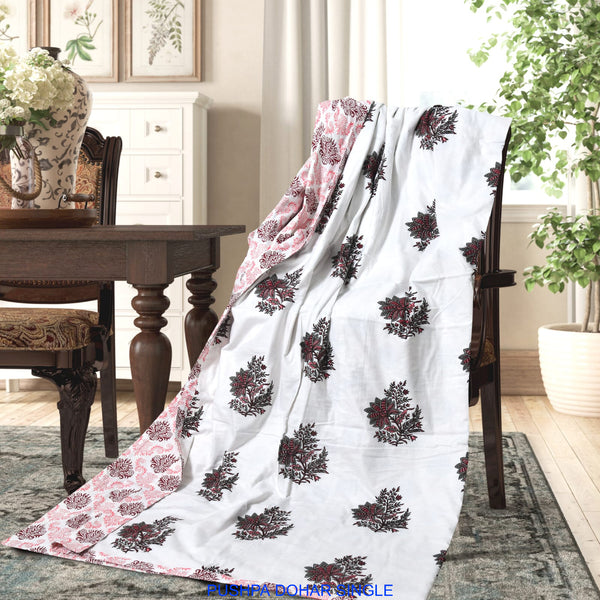 Premium Cotton Single Bed Dohar – Pack of 2 | Soft & Lightweight Comforter