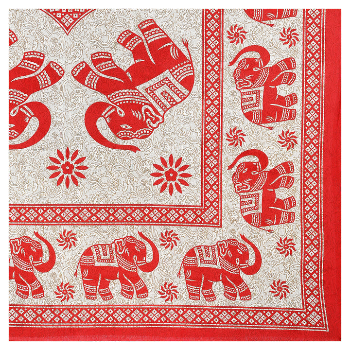 Jaipur Sanganeri Cotton Single Bedsheet with Pillow Cover (Buy 1 Get 1 Free)