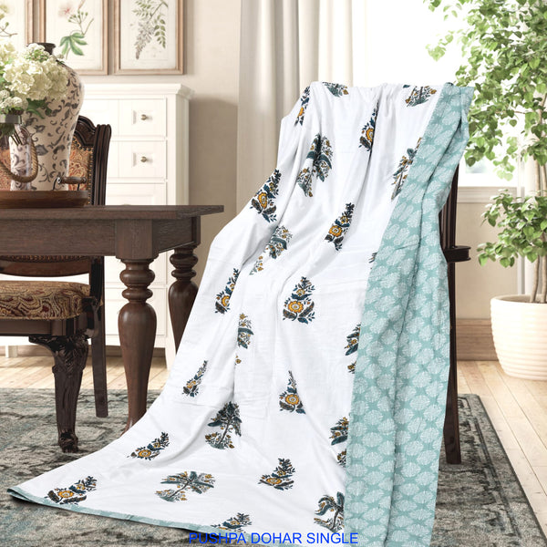 Premium Cotton Single Bed Dohar – Pack of 2 | Soft & Lightweight Comforter