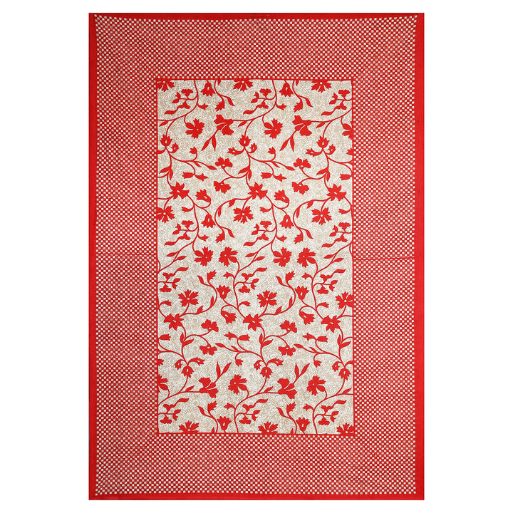 Jaipur Sanganeri Cotton Single Bedsheet with Pillow Cover (Buy 1 Get 1 Free)