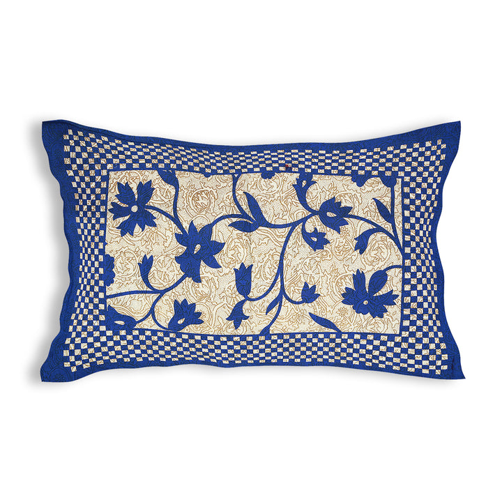 Jaipur Sanganeri Cotton Single Bedsheet with Pillow Cover (Buy 1 Get 1 Free)
