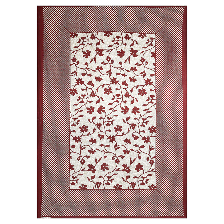 Jaipur Sanganeri Cotton Single Bedsheet with Pillow Cover (Buy 1 Get 1 Free)