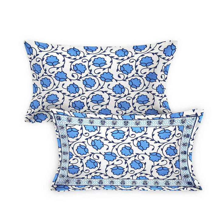 Luxury Cotton Bedsheet (120x120 inches) with 2 Pillow Covers – Soft & Stylish
