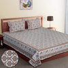 Luxury Cotton Bedsheet (120x120 inches) with 2 Pillow Covers – Soft & Stylish