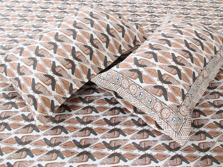 Luxury Cotton Bedsheet (120x120 inches) with 2 Pillow Covers – Soft & Stylish
