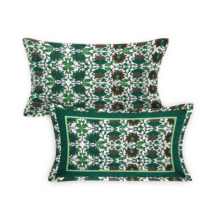Luxury Cotton Bedsheet (120x120 inches) with 2 Pillow Covers – Soft & Stylish