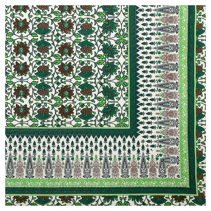 Luxury Cotton Bedsheet (120x120 inches) with 2 Pillow Covers – Soft & Stylish