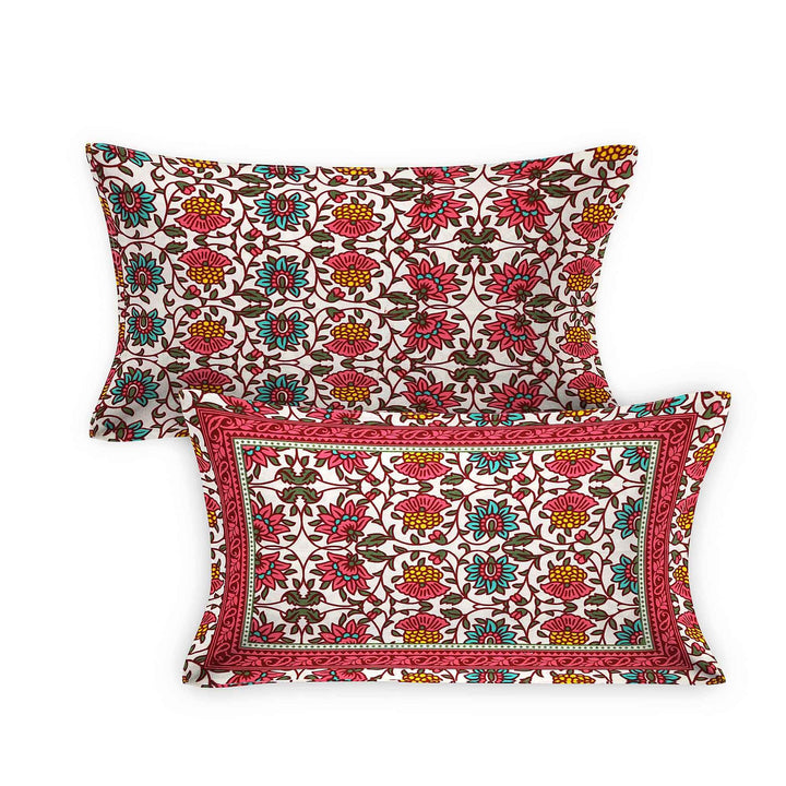 Luxury Cotton Bedsheet (120x120 inches) with 2 Pillow Covers – Soft & Stylish