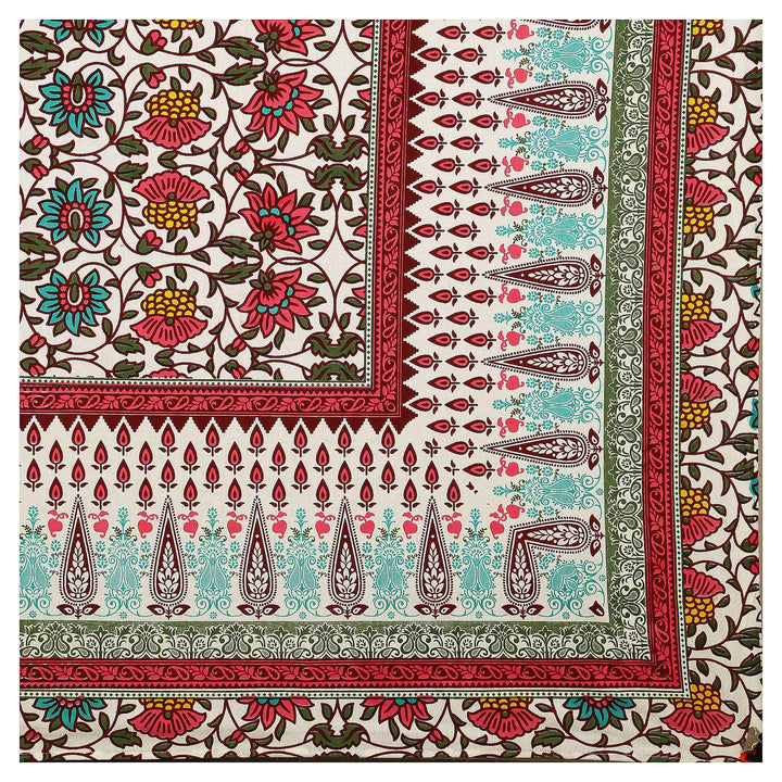 Luxury Cotton Bedsheet (120x120 inches) with 2 Pillow Covers – Soft & Stylish