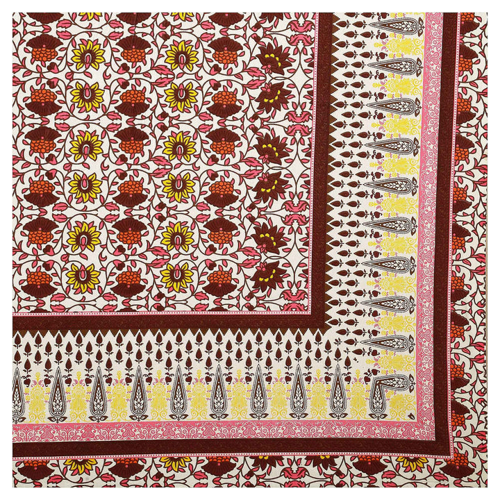 Luxury Cotton Bedsheet (120x120 inches) with 2 Pillow Covers – Soft & Stylish