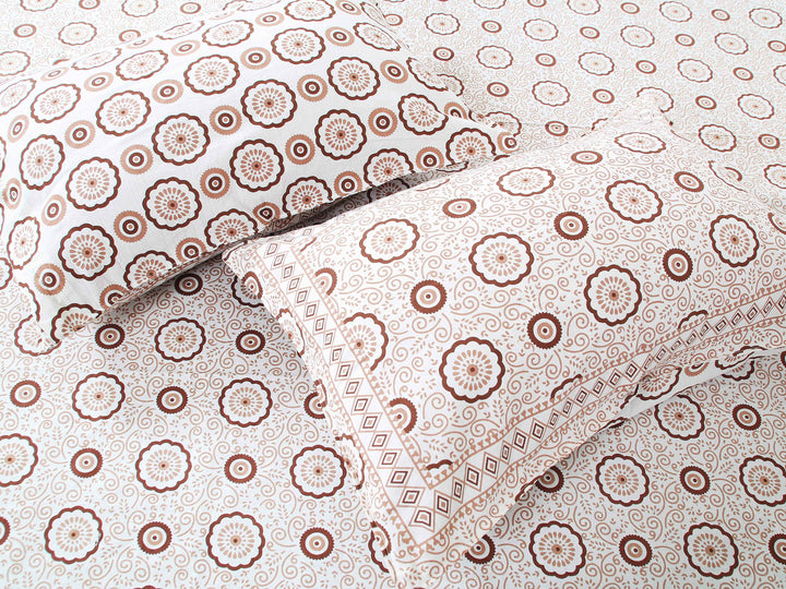 Luxury Cotton Bedsheet (120x120 inches) with 2 Pillow Covers – Soft & Stylish