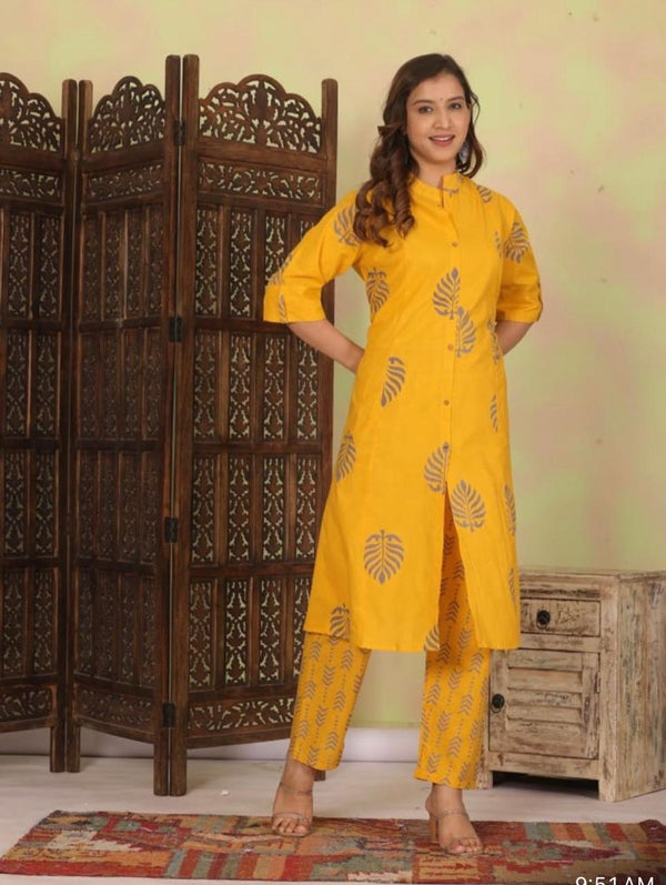 A-Line Kurti with Miyani Pant | Premium Jaipuri Cotton 60x60 | New Concept Ethnic Wear
